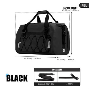 Sac de voyage étanche en PVC pour le camping et la montagne, sac de rangement multifonctionnel pour la moto - Product Image 4