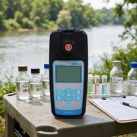 pH ORP TDS Conductivity DO Meter Portable Multi-parameter Water Quality Analyzer Chargable Backlight Display for Water