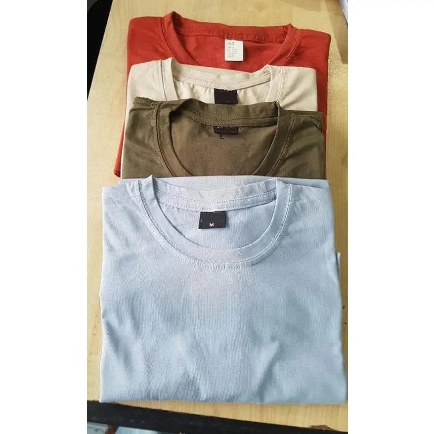 In Stock New Style Summer Various Cheap Men S Solid Color T-shirt Brand Clothing Small Quantity Tshirt XXXXXL BD