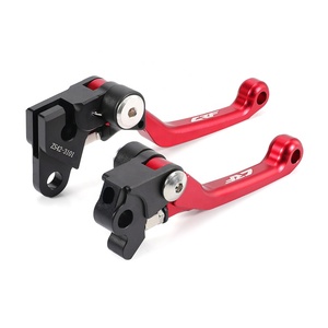 Par de Manetas de Freno y Embrague Pivotantes de Aluminio CNC para Manillar de Motocicleta para <span class=keywords><strong>HONDA</strong></span> <span class=keywords><strong>CRF125F</strong></span> CRF150F CRF230F CRF250F - Product Image 1