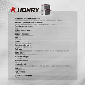 Honry sq1000 nhà máy trực tiếp Sander vành đai máy cắt phần deburr cạnh sắc nét làm tròn Oxit đánh bóng bề mặt máy mài - Product Image 6