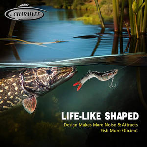 Ensemble de 3 appâts de pêche, appâts de pêche en eau douce et en eau salée, appâts de pêche bioniques, appâts de pêche réalistes pour la truite, le black-bass et le crappie - Product Image 4