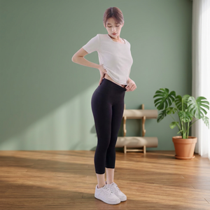 Taïwan a fabriqué des pantalons de yoga à taille haute pour femmes mûres OEM ODM Offre Spéciale - Product Image 1