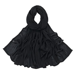 Zifeng OEM Turbante Nigeriana Para Casamento Tradicional Venta al por mayor Plain Bubble Chiffon Hijab - Product Image 5