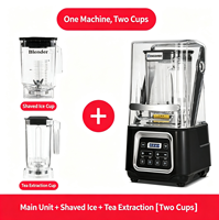 HENGZHI Professionele Blender voor Bevroren Dranken, Commerciële Blender voor op het Aanrecht, Blender met Meerdere Snelheden, Sapcentrifuge, Mixer voor Bars