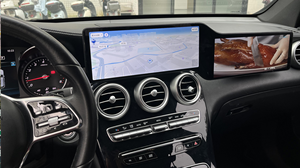 Radio de navigation automobile à double écran de 24,6 pouces pour <span class=keywords><strong>Mercedes</strong></span> BENZ C W205 GLC X253 2015 - 2020, lecteur multimédia <span class=keywords><strong>Android</strong></span> Auto Carplay - Product Image 4