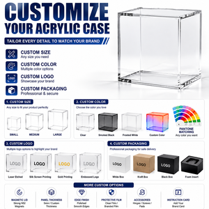 Boîte de présentation en acrylique dédiée pour Custom Pokmen Elite Trainer Box ETB avec couvercle magnétique protégé contre les UV - Product Image 5