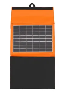 Mini panel solar plegable portátil para tienda de campaña 28W 50W Mono cargador de panel solar plegable con USB para acampar al aire libre