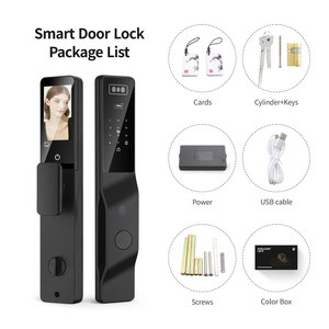 אבטחת בית Tuya Smart Wifi מנעול דלת אלקטרוני עם טביעת אצבע עם פנים תלת מימדיים ואינטרקום ו-Plam PST-DDL9-TY - Product Image 6