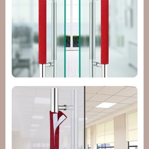 Door Handle Covers 14x39cm Polyester Cotton Anti Slip Oil Proof For Refrigerator Microwave Door Protection - Product Image 5