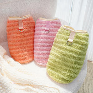 Hot Selling Cheap Eco-friendly Winter Thick Warm Pet <b>Clothes</b> Wholesale Small Striped Leisure Lovely Cute <b>Cat</b> Dog Vest - Product Image 1
