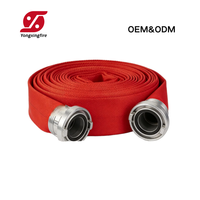 Tuyau d'irrigation agricole en toile de coton EPDM avec revêtement en PU/PVC/caoutchouc rouge, 50 mm, 65 mm, 80 mm, 2 pouces, 2,5 pouces, 3 pouces