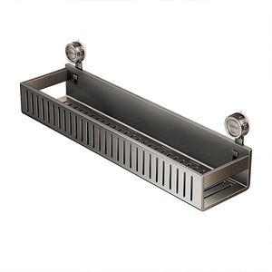 <b>Kitchen</b> <b>Storage</b> Rack Wall Mounted Carbon Steel Spice Racks With Suction Cups <b>For</b> Oil Salt Soy Sauce Vinegar Condiments - Product Image 5