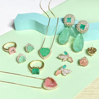 Prix d'usine Pierres précieuses synthétiques en vrac Fusion Stone Série Bleue taille Poire pour la fabrication de bijoux