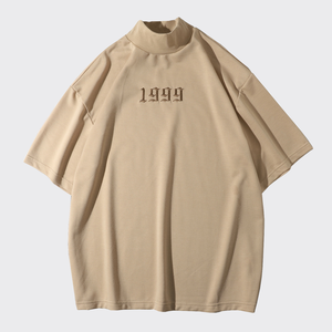 Heavyweight pháp Terry 380gsm 100% cotton TEE Áo sơ mi tùy chỉnh thiết kế thương hiệu trang phục đắt tiền Áo thun sang trọng người đàn ông quần áo t Áo sơ mi - Product Image 1