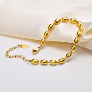 Fashion Fine Jewelry Stainless Steel <b>Beads</b> <b>Bracelet</b> Gold Beaded <b>Bracelet</b> - Product Image 2