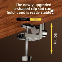 Support de tablette pliable et réglable avec rotation à 360 degrés, 3 sections, bras réglables, support de téléphone de chevet pour téléphones et iPad de 5 à 12 pouces