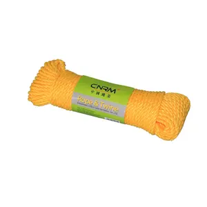 PP cord High Quality Twisted Polyethylene Rope Yellow And White Floating Poly <strong>Pro</strong> Cord Multipurpose Line - Product Image 1