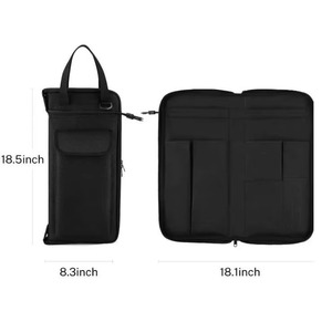 Bolsa para Baquetas con Muestra Gratis, Soporte Engrosado de Gran Capacidad, Colgable y Portátil para Baquetas, Cepillos y Mazos - Product Image 2