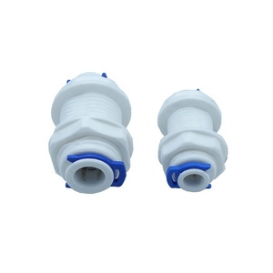1/4 "Of 3/8"(2 Verschillende Grootte) Gelijke Schot Unie Connector Snel Aan Te Sluiten Ro Water Omgekeerde Osmose <span class=keywords><strong>Aquarium</strong></span> <span class=keywords><strong>Fitting</strong></span> - Product Image 2