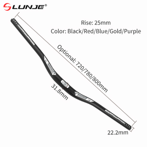 <span class=keywords><strong>Manillar</strong></span> LUNJE de Aleación de Aluminio para Bicicleta de Montaña (<span class=keywords><strong>MTB</strong></span>) y de <span class=keywords><strong>Carretera</strong></span> 31.8mm*720/780mm, <span class=keywords><strong>Manillar</strong></span> Cabeza de Dragón - Product Image 5