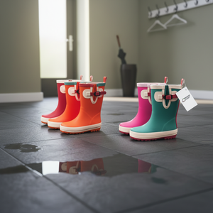 Bottes de pluie en caoutchouc pour enfants, légères, antidérapantes, avec logo personnalisé, pour tout-petits, chaussures imperméables, bottes Wellington pour enfants - Product Image 5