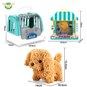 Jouets éducatifs pour animaux de compagnie, cage en plastique pour chiot mignon, peluche douce, accessoires de soins pour animaux de compagnie, ensemble de <span class=keywords><strong>chien</strong></span> drôle en peluche pour fille - Product Image 2