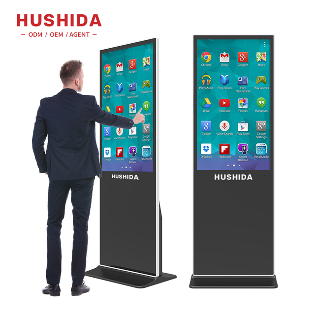 43"49"55"65"75"inch UHD WIFI Indoor Advertising Kiosk Floor Stand Lcd Touch Screen Advertising Display