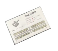 Supports orthodontiques métalliques argentés KND Mini Roth 022 avec 3 crochets pour usage manuel