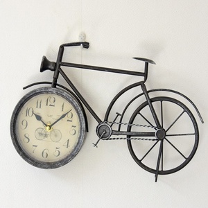 Orologio da Parete in Ferro Battuto a Forma di Bicicletta in Stile Country Americano - Product Image 4