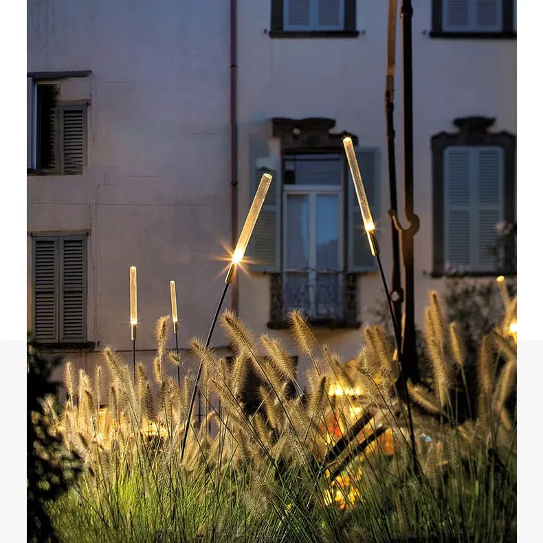 Lampe à LED en aluminium IP54 pour l'extérieur Lampe de jardin électrique Pelouse Patio Cour Passerelle Éclairage paysager Lampes de jardin décoratives