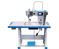 Nouvelles machines à coudre à bras libre Jack S5D-91 entièrement automatiques à alimentation par roue S5 avec table pour usage en usine de chaussures