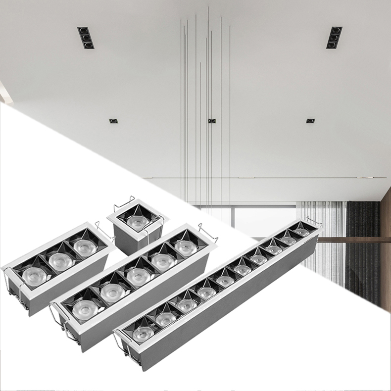 Dimmable Aluminum LED Downlight Spot Light 3W 12W 20W 36W High CRI 90 3000K-6500K Indoor Recessed Lighting Linear Ceiling Light
