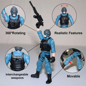 Ensemble de 6 figurines de soldats de l'armée des forces spéciales figurines militaires en PVC et en plastique avec armes <span class=keywords><strong>jouet</strong></span> pour enfants - Product Image 6