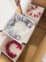 Huwelijksverjaardag Verloving Bruiloft Decoratie Gedroogde bloemenkroon Boheems handgemaakt op maat gemaakt bruidshoofddeksel Fotoshoot Pop