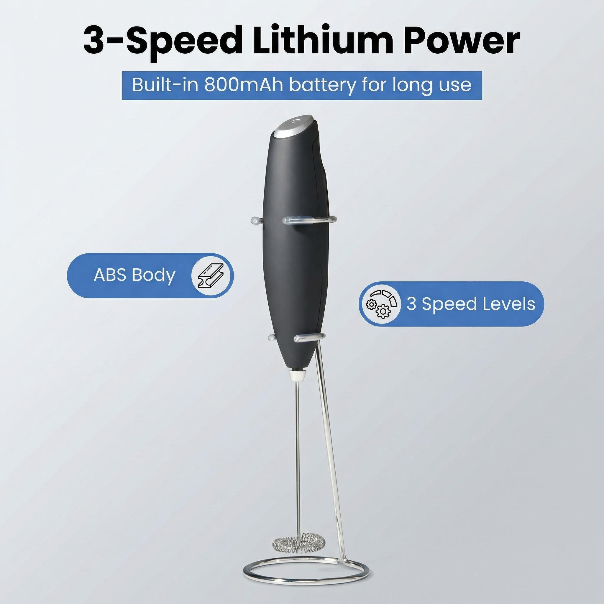 MF460G3: Mixer Ricaricabile a 3 Velocità con Supporto - Ricarica USB-C