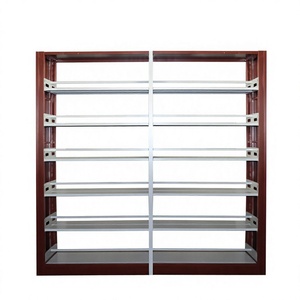 Modern Design Metal Bookcases for Schools and <b>Libraries</b> Durable Steel Furniture - Product Image 2