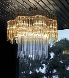 luxury hotel lobby crystal chandelier customizable chandeliers for hotel hallway