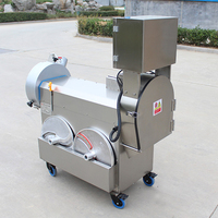 Máquina Cortadora Industrial Comercial DVC801 para Frutas y Verduras Frescas de Hoja Verde, Apio, Repollo, Perejil, Lechuga, Espinaca, en Cubos Finos