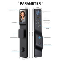 Fabrieksprijs Smart Lock Tuya Wifi Video Call Intercom Functie Digitaal Toetsenbord Elektronisch Deurslot Smartcard Sleutels 6085