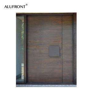 Portes principales en alliage d'aluminium personnalisées avec conception de revêtement de jambage décorative cohérente sur le dessus et autour - Product Image 2