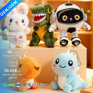 ألعاب مفاتيح صغيرة لطيفة من القطيفة بطول 10 سم - تصاميم مخصصة للأنيمي/الكرتون/الحيوانات، سلاسل مفاتيح من القطيفة للآلات الآلية - Product Image 1