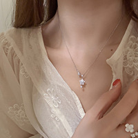Collier étoile en argent sterling 925 avec pendentif géométrique en zircon pour femme, bijoux minimalistes à porter au quotidien