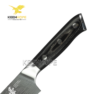 KEENHOPE 8 pollici splendido coltello <span class=keywords><strong>da</strong></span> Chef germania Din 1.4116 in acciaio inox Laser modello damasco colore manico in legno <span class=keywords><strong>coltelli</strong></span> <span class=keywords><strong>da</strong></span> <span class=keywords><strong>cucina</strong></span> - Product Image 4