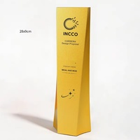 Trofeo de Resina Personalizado de Alta Gama en Oro, Plata y Cobre, Trofeo de Resina Irregular Chapado en Oro para Competiciones