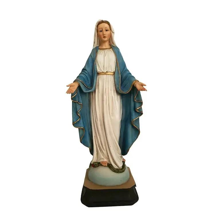 Özel reçine katolik dini ürünler anne Mary heykelleri makaleler el sanatları ev dekorasyonu heykel hıristiyan hediyeler dini
