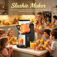Machine à slush compacte à cuve unique, équipement de comptoir pour boissons glacées, idéale pour la production de boissons à la maison, en cuisine ou lors de fêtes