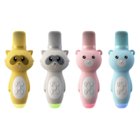 Karaoké portable K6, mini machine de karaoké pour enfants, enceinte de fête avec deux micros sans fil, lumière RGB colorée, chant familial à domicile, extérieur