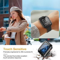 Casing Pelindung Smartwatch PC Keras dengan Desain Slim Fit dan Bumper Anti Gores Tahan Benturan untuk Apple Watch Series