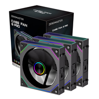 Ventilateur de boîtier PC ZeroMaster 120 mm ARGB Prism avec miroir infini, LED RGB PWM et roulement hydraulique pour châssis d'ordinateur de jeu - Vente en gros